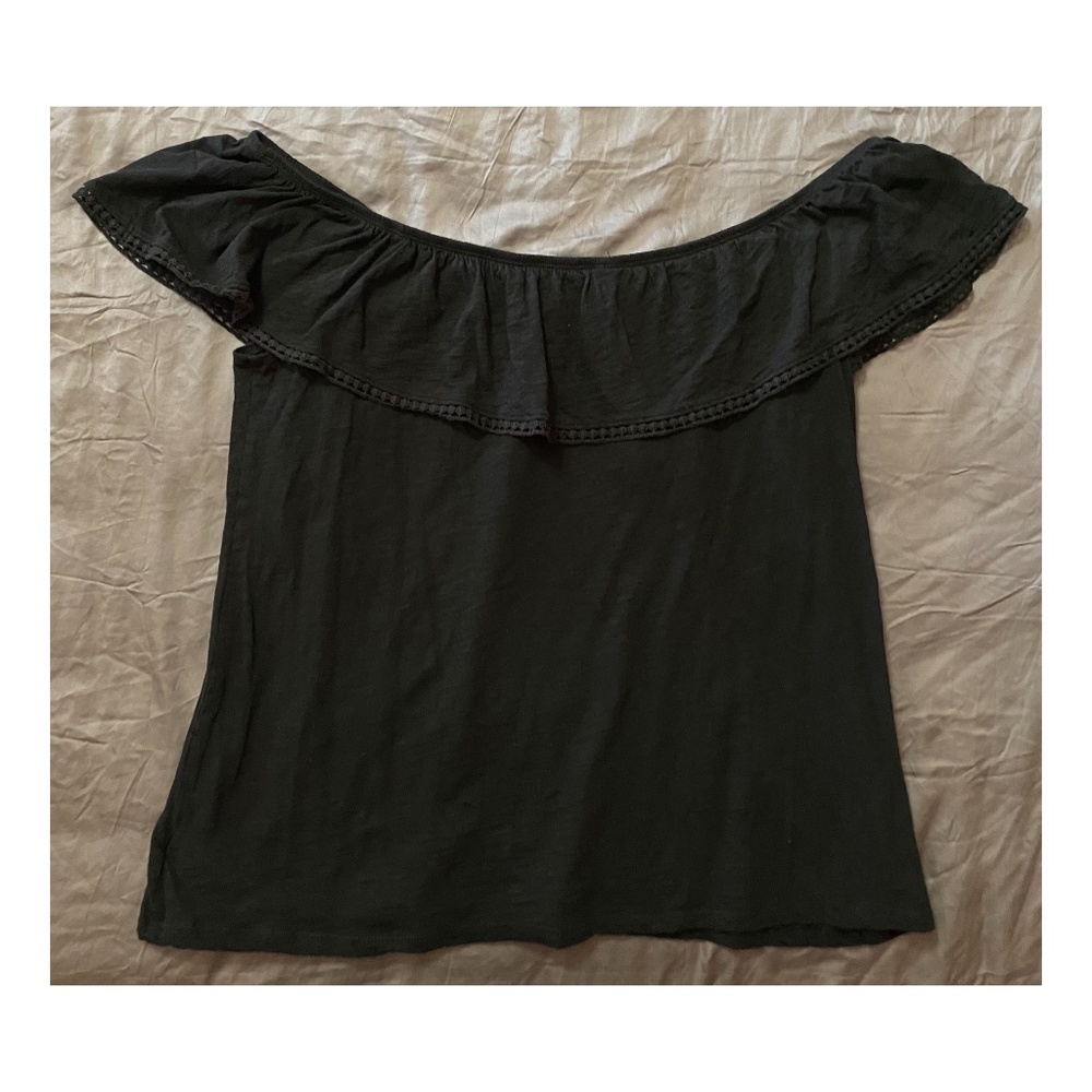 Black Off the Shoulder Top